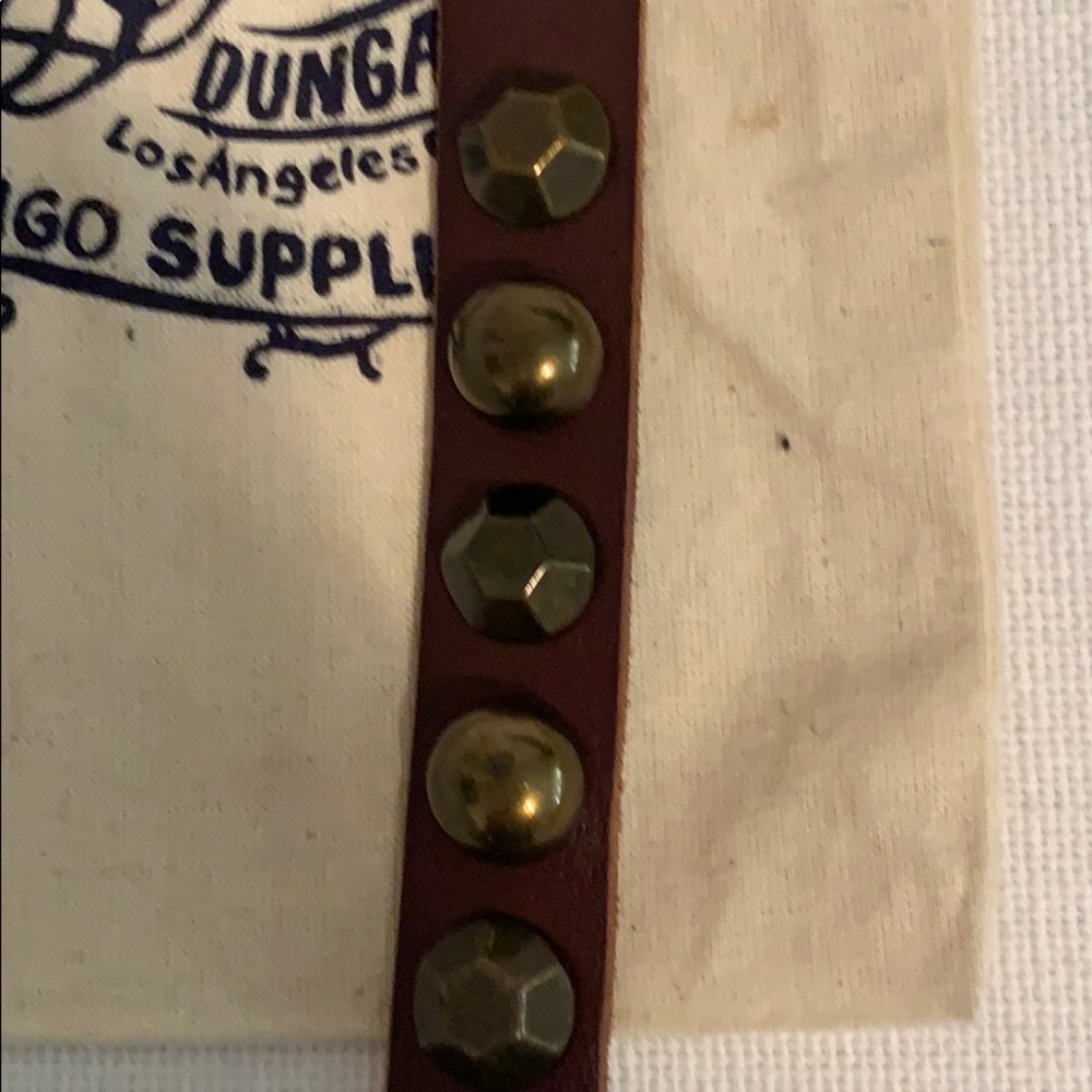 Lucky Brand Dark Brown Leather - Metal Accents - Picture 3 of 4